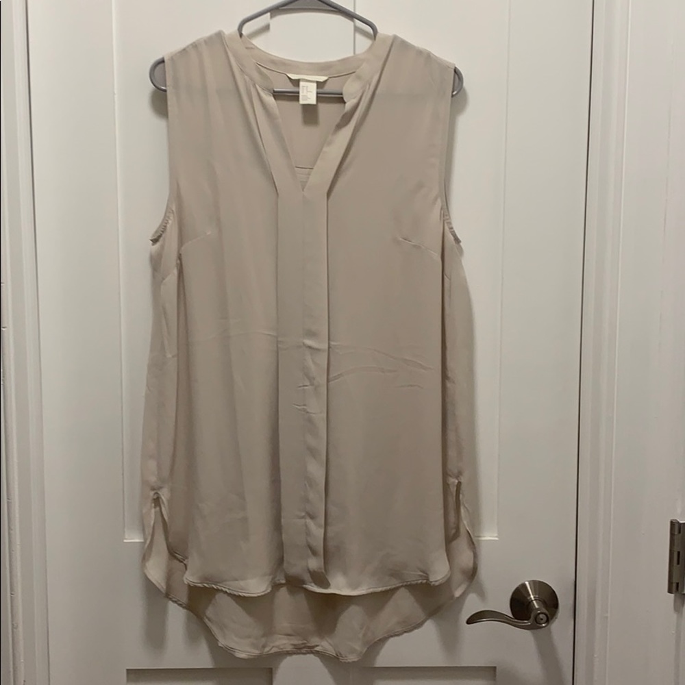 H&M cream blouse
